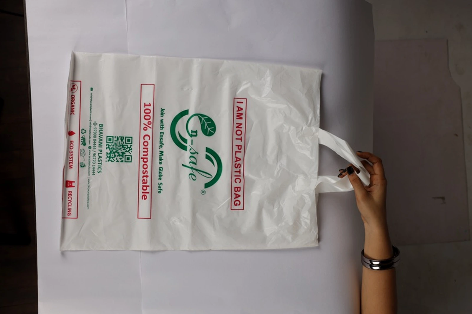 Compostable Soft Loop Handle Bags Manufacturer in Chennai